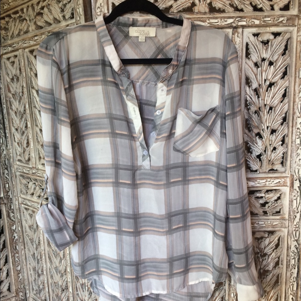 Olive & Oak Silky Sheer Tunic